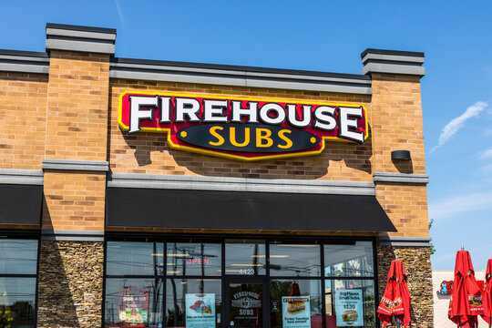 Firehouse Subs fast casual restaurant. Firehouse specializes in hot submarine sandwiches.