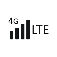 4g lte icon design template isolated illustration