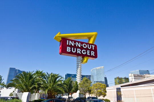 In-N-Out Burger Fast Food Location. In-N-Out is wildly popular in the southwestern US.