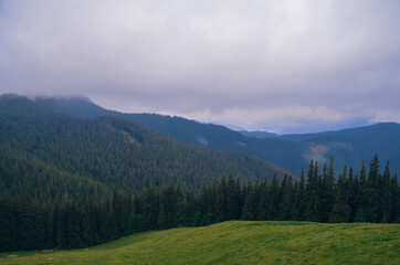 Fototapeta na wymiar Moody Mountains