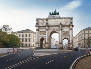 Fototapeta na wymiar Siegestor (Victory Gate) - Munich, Bavaria, Germany