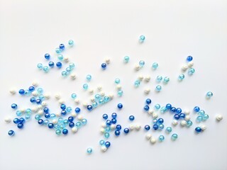 beads on white