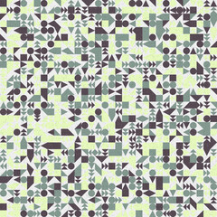 Abstract Geometric Pattern generative computational art illustration