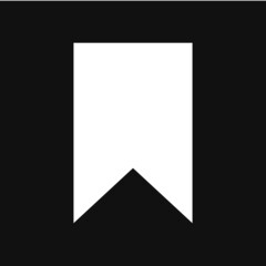 Bookmark Vector Icon on grey background