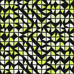 Abstract Geometric Pattern generative computational art illustration