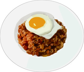 kimchi fried rice in korean