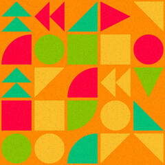 Abstract Geometric Pattern generative computational art illustration