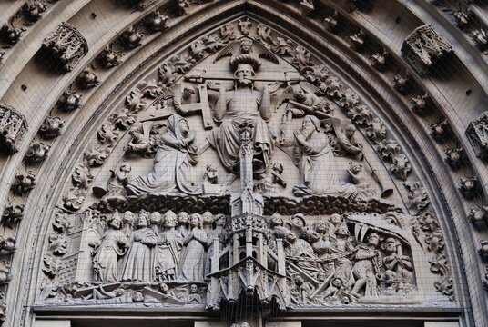 J&uuml;ngstes Gericht, Tympanon, Marienkapelle, W&uuml;rzburg