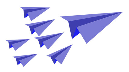 Fototapeta na wymiar origami paper plane