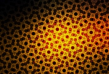 Dark Orange vector layout with circle shapes.