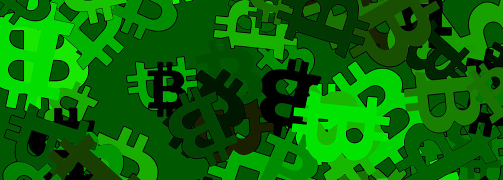 An abstract bitcoin sign pattern background image.