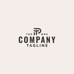 initial letter tp t p monogram logo design. minimal vector graphic alphabet symbol template.