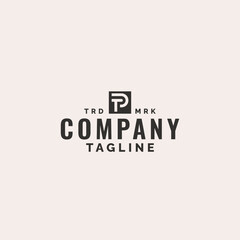 initial letter tp t p monogram logo design. minimal vector graphic alphabet symbol template.