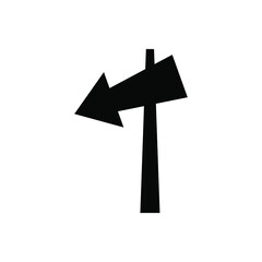 Direction board icon vector set. pointer illustration sign collection. route symbol.