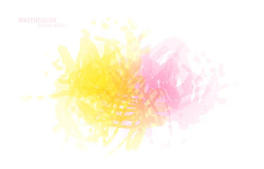 Watercolor effect vector stains. Grunge splatter. Paint stains. Ink spots. Colorful splatter. Watercolor drops. Grunge colorful paint overlay.