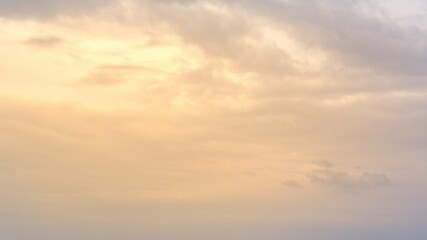 Naklejka na ściany i meble Beautiful sunrise (sunset) in curly clouds
