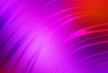 Light Pink, Red vector background with wry lines.