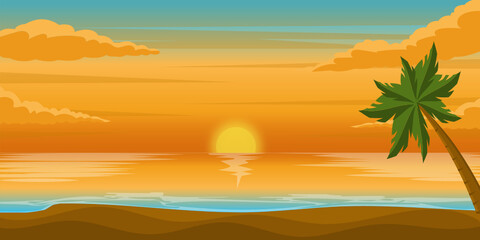 Fototapeta na wymiar Sunset Background