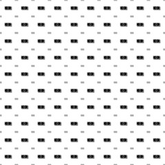 Square seamless background pattern from geometric shapes are different sizes and opacity. The pattern is evenly filled with big black money bundle symbols. Vector illustration on white background