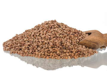 Buckwheat isolated on white background
