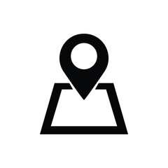 Map pointer vector icon eps 10. Mark symbol. Marker sign, location sign.