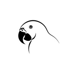 Vector image of an parrot Easy editable layered vector illustration. Wild Animals isolated on the white background.