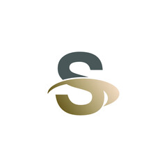 S Logo icon design with simple style