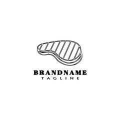 fish meat logo design template icon vector