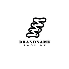 bike chain logo icon design template vector