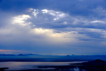 Obraz premium light coming out of the clouds