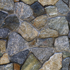 Granite stone wall seamless texture