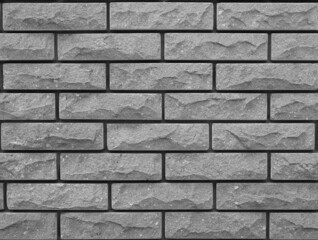 Seamless brick texture. Black and white brick wall background