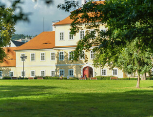 Castle garden in Litvínov park