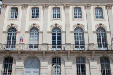 baroque building (appeal court) in nancy in lorraine (france) 