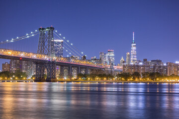 Naklejka na ściany i meble New York City Skyline at Night