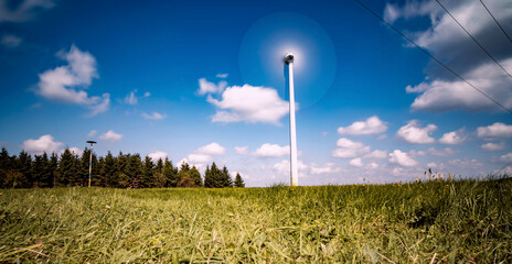 wind turbine in the Ore Mountains