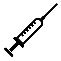 Vector Syringe Glyph Icon Design