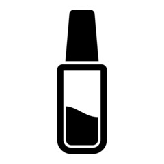 Vector Nail Polish Glyph Icon Design