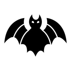 Vector Bat Glyph Icon Design
