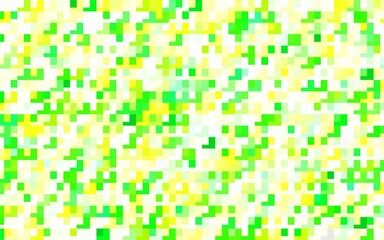 Fototapeta premium Light Green, Yellow vector layout with lines, rectangles.