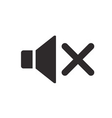 classic audio speaker icon mute volume