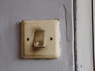 light switch on a wall