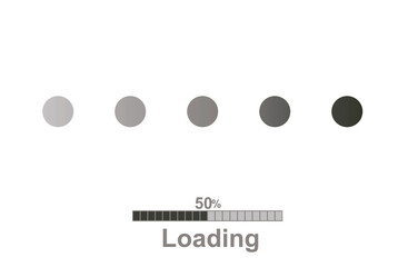 Loading icon set. vector illustration