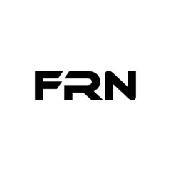 FRN letter logo design with white background in illustrator, vector logo modern alphabet font overlap style. calligraphy designs for logo, Poster, Invitation, etc.