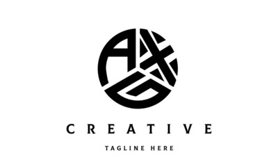 AXG circle three letter logo