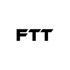 FTT letter logo design with white background in illustrator, vector logo modern alphabet font overlap style. calligraphy designs for logo, Poster, Invitation, etc.