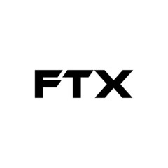 FTX letter logo design with white background in illustrator, vector logo modern alphabet font overlap style. calligraphy designs for logo, Poster, Invitation, etc.