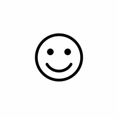 smile happy emotion.  Vector illustration for graphic design, Web, UI, app.