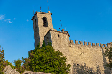 Fototapeta na wymiar Guaita Tower - Prima Torre - La Rocca - Guaita - san marino