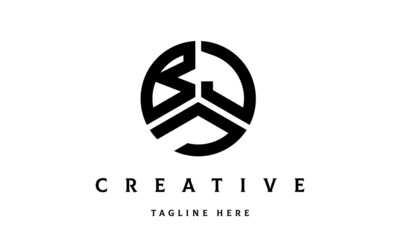 BJJ circle three letter logo